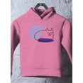 thumbnail image 3 of Sleepy Kitten Very Peri Lineart Hoodie Toddler -Image by Shutterstock,  2 Toddler, 3 of 4
