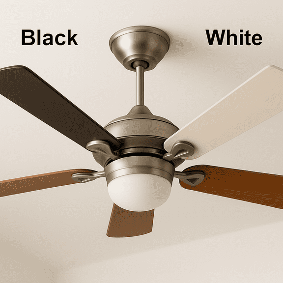 White- Fannguard, dust collection sleeve for ceiling fans, Never Dust again