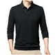 thumbnail image 2 of Blusa y camisa de manga larga con cuello vuelto para hombre, pijama deportivo para el hogar, camiseta de color liso, blusa deportiva de poliéster para hombre, 2 of 5