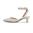 thumbnail image 4 of Zapatos DREAM PAIRS Luna Plata Tacones Bajos de 5 cm, 4 of 7