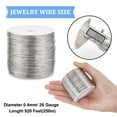 thumbnail image 5 of 820 Feet 26 Gauge Single Strand Tiger Tail Beading Wire Stainless Steel Craft Jewelry Beading Wire for Crafts Jewelry Making Sculpture Frame, 5 of 9