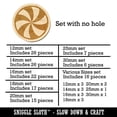thumbnail image 2 of Peppermint Candy Swirl Wood Mini Charms Shapes DIY Craft Jewelry - No Hole - 16mm (22pcs), 2 of 7