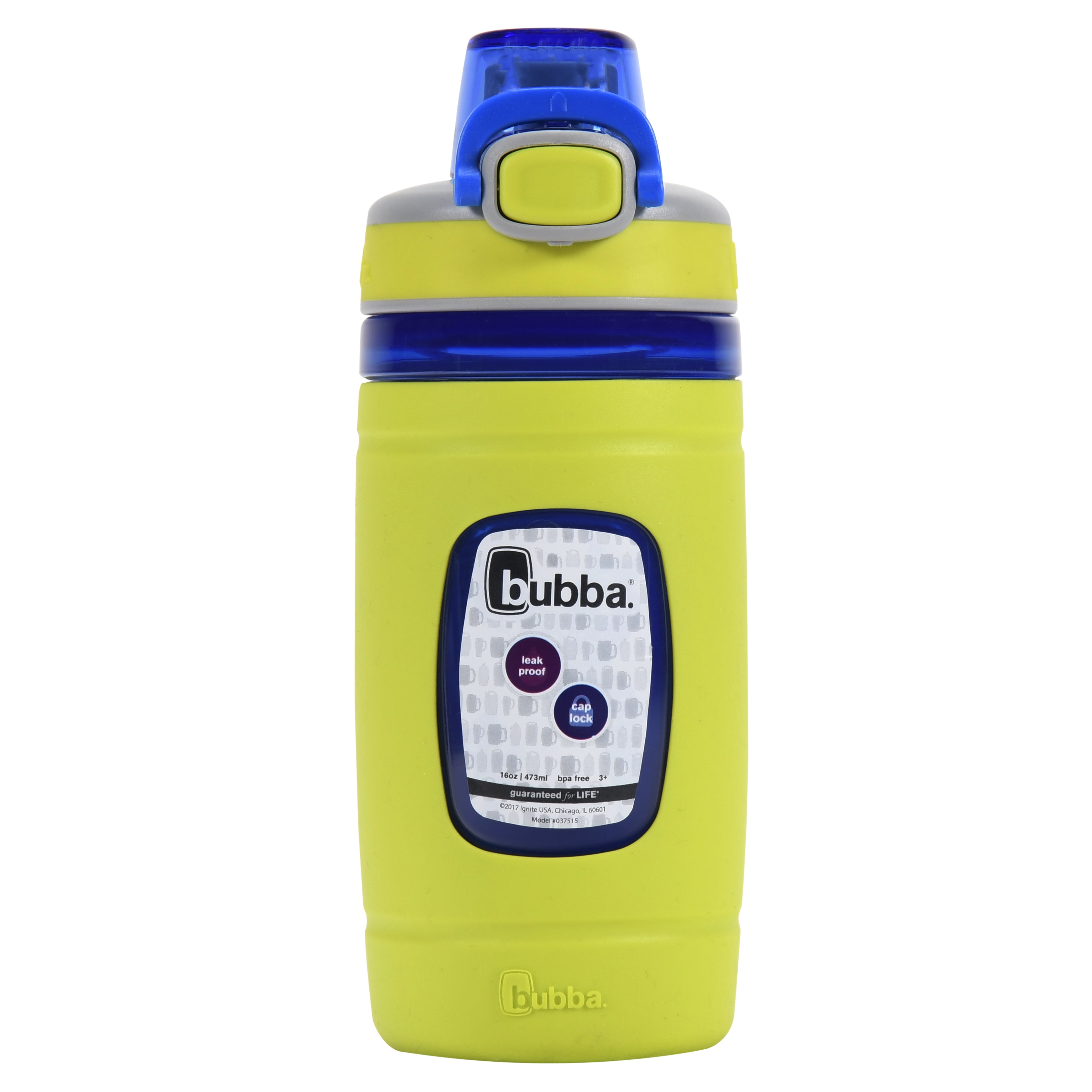 Lime Bubba 11105ZBB Flo Silicone Kids Water Bottle 16 oz 
