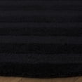thumbnail image 3 of SAFAVIEH Ebony Amaia Geometric Striped Area Rug, Charcoal, 6' x 6' Round, 3 of 10