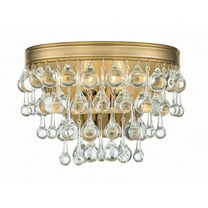 132-VG Crystorama Lighting Calypso - Two Light Wall Sconce in Classic Style - 10.75 Inches Wide by 7.25 Inches High-Vibrant Gold Finish