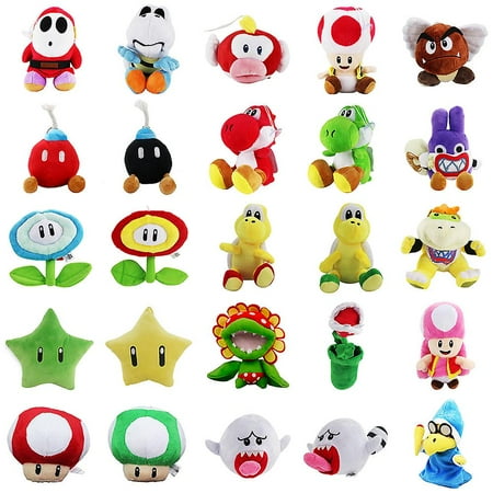 10-25cm Super Anime Yoshi Koopa Shy Guy Thief Rabbit Ghost Corpse ...