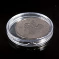 thumbnail image 3 of Fairnull 10Pcs Clear Transparent Plastic Round Coin Capsule Collecting Storage Box Case Holder, 3 of 10