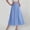 *Blue, variant on Women's High Waist Solid A Line Flowy Maxi Skirt with Pockets,Casual Summer Long Swing Skirt Beige,Women's Plus S