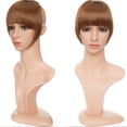 thumbnail image 2 of SEGO Bang Clip in Hair Extension Synthetic Hair Fake Bangs Blonde Straight Hair Piece Gold Hair Accessory, 2 of 6