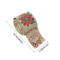 thumbnail image 3 of PuSpu Christmas Decor Present Ribbon Rolls Christmas Wired Ribbons Christmas Ribbon Gift Wrapping Ribbon Christmas Crafts Wrapping Decoration Gift Ribbons Christmas Tree Ornaments, 3 of 6