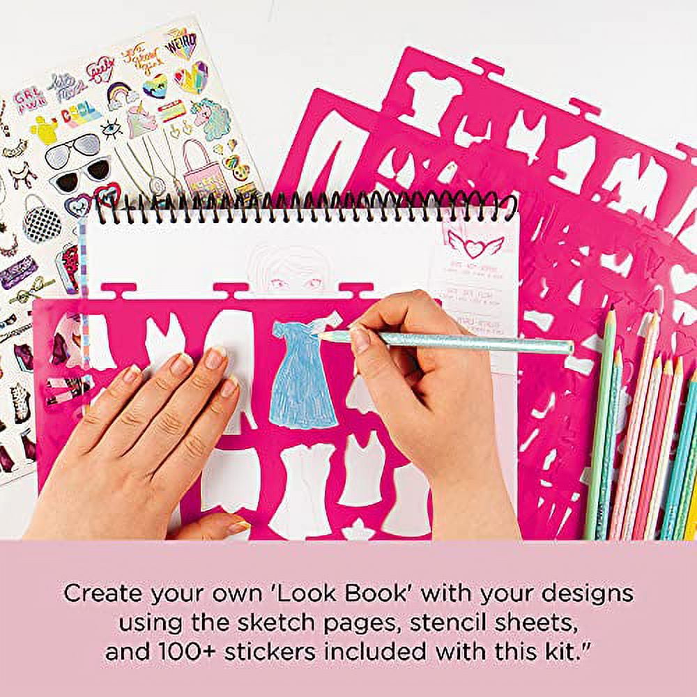 Fashion Angels Fashionista Sketch Set - 40 Sheets and 10 Markers - Design  Your Own Fashion Sketch Portfolio - Design and Fashion Sketch Pad with