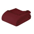 thumbnail image 2 of Superior Nobel Cotton Textured Chevron Woven Blanket, Non-Standard (Throw), Burgundy, 2 of 9