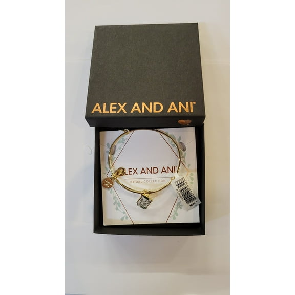 Alex and Ani Color Infusion I Pick You Bangle Shiny Gold One Size
