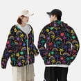 thumbnail image 4 of Lsque Colorful Palms Pattern UPF 50+ Lightweight Sun Protection Men's Women's Long Sleeve Shirt, Hoodie Performance -X-Large, 4 of 7