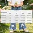 thumbnail image 3 of Gealkoca Toddler Girl's High Waisted Bow Front Bell Bottom Jeans Flare Leg Denim Pants Casual Fashion Cute Bowknot Jeans Pants with Pockets 6M-5Y, 3 of 9