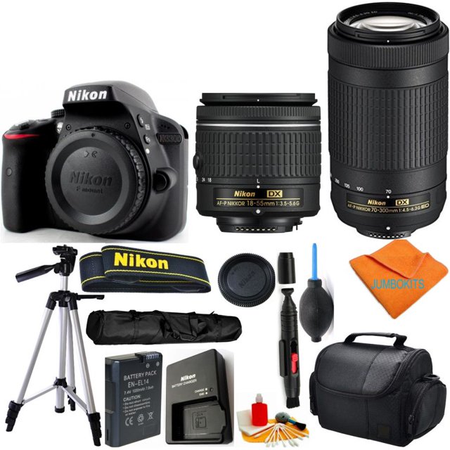 Cámara Réflex Digital Zeetech NIKON D3300 DX 18-55MM AF-P + 70-300MM AF-P + Accesorios