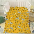 thumbnail image 3 of Honeycomb Cute Bee Yellow Throw Blanket Soft Cozy Bee Decor Bee Gifts for Women Men Girls Boys Butterfly Blanket for Bed, Sofa, Outdoor 30"x40"for Toddler/Pets, 3 of 6