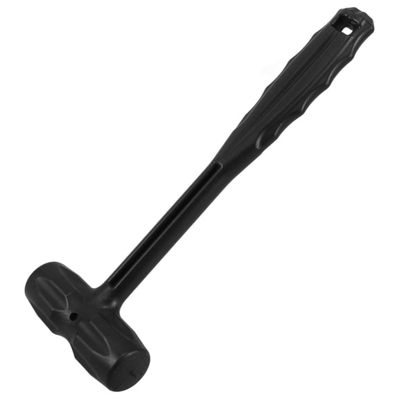 ELAYARD Portable Black Rubber Flooring Hammer with Shock Absorbing Grip for Home and Camping Use