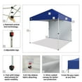 thumbnail image 3 of CROWN SHADES 8x8 Pop Up Canopy with 1 Side Wall One Push Setup Easy Outdoor Sun Shade for Events Parties Camping Navy Blue, 3 of 6