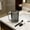 Gray, variant on Ridged Synthetic Material Oral Brush and Mouthwash Cup with Handle, Wide Mouth Water Rinsing Cup, Sturdy Clear Bathroom Vanity Organizer in Multiple Colors