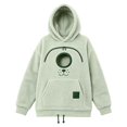 thumbnail image 4 of Womens Pet Pouch Hoodie Small Pet Carrier Sweatshirt Loose Fit Casual Fall Winter Tops for Women Long Sleeve with Zipper Pouch Adjustable Hem Cute Graphic Hooded Fleece Pullover, 4 of 4