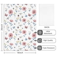 thumbnail image 2 of 2 Pcs Pioneer Flower Floral Print Pattern Kitchen Towels, Funny Microfiber Dish Towel Set, 18" X 26" Tea Towels, 2 of 6