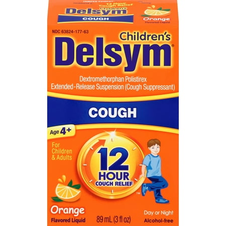 Delsym Childrens 12 Hr Cough Relief Liquid, Orange,