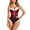 Dark Red, variant on Avidlove Christmas Lingerie for Women Snap Crotch Bodysuit Santa Lace up Lingerie With Underwire and Belt