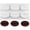 white, variant on Jiibva White 6 Cavities 3D Coffee Bean Silicone Mold, 1 Pc for Baking