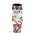 thumbnail image 3 of Chip 'n' Dale Park Life-theme Insulated Stainless Steel Tumbler with Handle Gifts For Family Friends Fans and Straw Fits in Standard Cup Holder 40 OZ, 3 of 6
