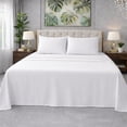 thumbnail image 2 of Bliss Casa 100% Cotton Queen Size Sheets Set, 4 Pieces, Soft & Breathable Percale Weave Bedding, Deep Pocket 16", Hotel Standard Bed Sheet, Crisp Cool Feel, Durable, 2 of 3
