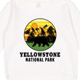 thumbnail image 3 of Inktastic Yellowstone National Park with Bear Mountains and Trees Cricle Toddler Sweatshirt, 3 of 4