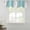 green, variant on Turquoise Aqua Stripes Tie Up Valance Curtains for Windows, Kitchen Curtains Window Treatments, Modern Minimalist Abstract Lines Short Window Shades Valances for Bedroom Bathroom Cafe 42"x18"