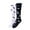 White, variant on Halloween Skulls Pumpkin 1 Pair Novelty Color Block Socks Stockings Athletic Stocking for Women Men Gifts Black