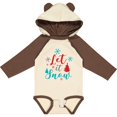 thumbnail image 3 of Inktastic Let It Snow, Snowflakes, Trees, Christmas, Xmas Boys or Girls Long Sleeve Baby Bodysuit, 3 of 5