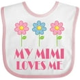 thumbnail image 3 of Inktastic Mimi Loves Me Daisies Girls Baby Bib, 3 of 4
