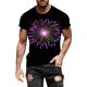 thumbnail image 2 of Tops para hombre, blusas y camisas de manga corta con cuello redondo para hombre, jersey informal con cuello redondo estampado para hombre, pantalones cortos deportivos para fitness, blusa de poliéste, 2 of 5