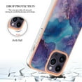 thumbnail image 5 of Designed for iPhone 11 Pro Max Marble Case, Ultra Thin Girls Women Plating Marble Designed Flexible Soft TPU IMD Marble Protective Case Cover for iPhone 11 Pro Max - Purple, 5 of 6