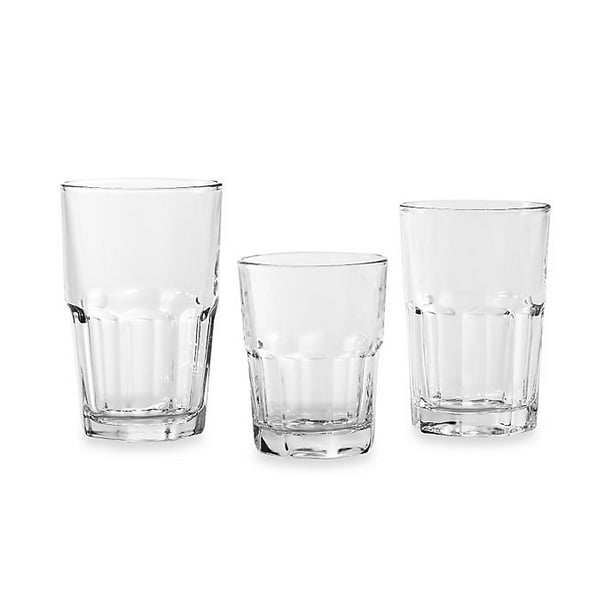 Libbey Glass 1783099 Boston Beverage Glassware Set, 18Pc. Walmart