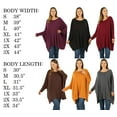 thumbnail image 2 of JED FASHION Women's Batwing Sleeve Poncho Tunic Top sizes S-3XL, 2 of 2