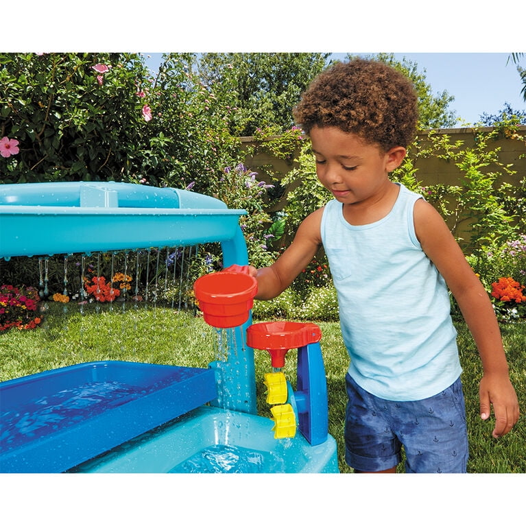 Little Tikes Easy Store Outdoor Folding Water Play Table with Accessories Walmart