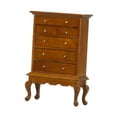 thumbnail image 4 of Almencla Doll House 5 Drawer Chest Miniature,Miniature Dollhouse Display Cabinet,1/12,Dollhouse Vertical Storage Cabinet,for Dollhouse Brown, 4 of 8
