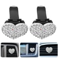 thumbnail image 3 of 2pcs Car Vent Diffuser Clips Heart Shaped Aroma Clips Air Outlet Freshener Creative Vent Clip, 3 of 6