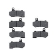 thumbnail image 1 of KMG Front + Rear Brake Pads Compatible with 2008-2011 Harley FLHX Street Glide - Non-Metallic Organic NAO Brake Pads Set, 1 of 4