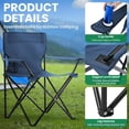 thumbnail image 4 of 2-Pack Foldable Camping Chairs with Cup Holder, 300LB Lawn Portable Folding Chairs for Adults, Lightweight Outdoor Beach Chairs with Carry Bag for Camp, Fishing, Sports (Navy), 4 of 7