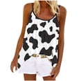 thumbnail image 2 of SMihono Hauts pour Femmes Débardeur pour Femmes Mode Débardeur d'Été pour Femmes à Col Rond Sans Manches Imprimé Décontracté Camisole Blouse Débardeurs pour Femmes Hauts d'Été pour Femmes, 2 of 5