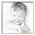 thumbnail image 2 of ArtToFrames 24" x 24" Bright Silver Picture Frame, 24x24 inch Silver Wood Poster Frame (WOM-4752), 1 Pack, 2 of 6