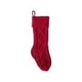 thumbnail image 3 of Cable Knit Christmas Stockings, 18 Inch Diamond Pattern Hanging Stocking, Indoor Outdoor Festive Christmas Decorations for Fireplace Mantel, Christmas Tree, Storage Candy and Christmas Holiday Gifts, 3 of 7