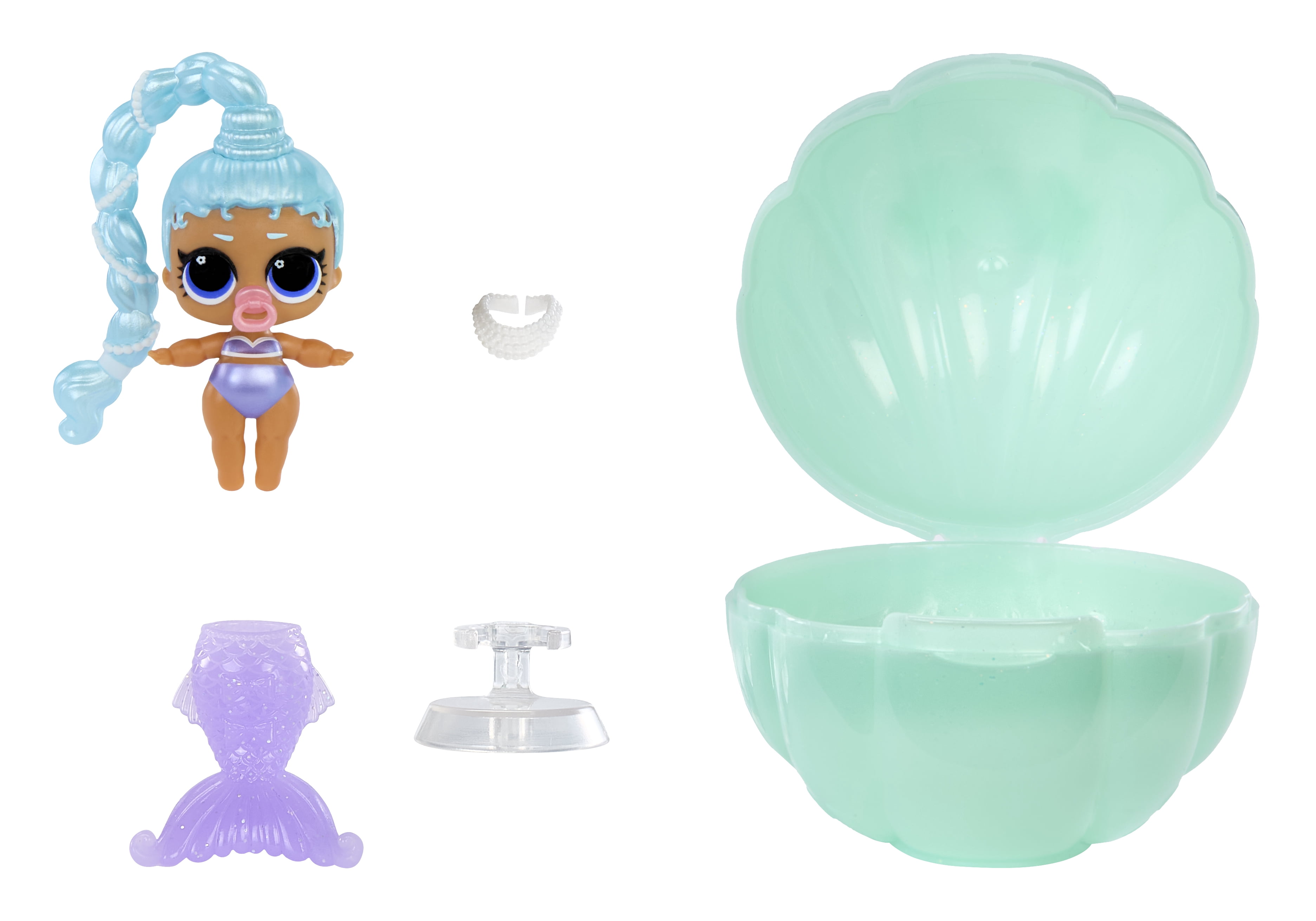 L.O.L. Surprise Mermaids Makeover Magic Baby Sisters, Color-Changing Mermaid Tail, Ages 4+