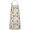 Beige Highland Cow, variant on White Buffalo Pattern Apron-Garden Aprons for Women with Pockets-Cotton Linen Waterproof Kitchen Cooking Gardening Aprons Adjustable for Kitchen,Cooking,BBQ and Salon 33x27 Inch